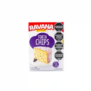 Torta RAVANA Vainilla C/Chips 500 Gramos