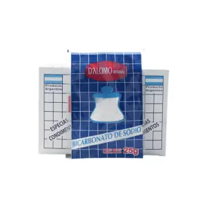 Bicarbonato de Sodio D ALOMO 25 Gramos