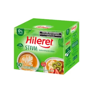 Endulzante HILERET Stevia 50 Sobres