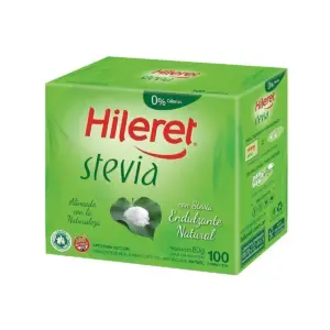 Endulzante HILERET Stevia 100 Sobres