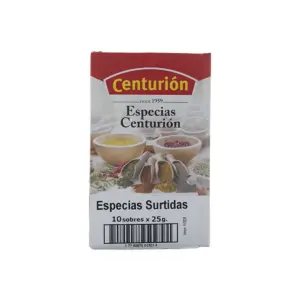 Especias CENTURION Surtidas 25 Gramos