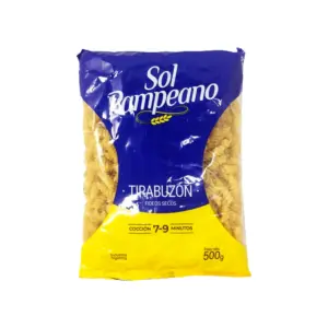 Fideos SOL PAMPEANO S&G Tirabuzon 500 Gramos