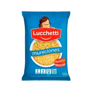 Fideos LUCCHETTI S&G Municiones 500 Gramos