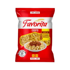 Fideos FAVORITA S&G Codito 500 Gramos