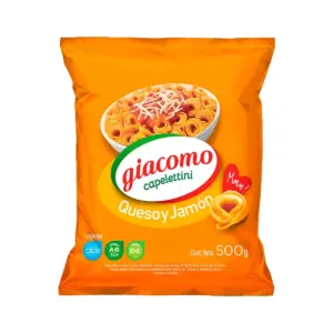 Capelettini GIACOMO Q/Jamon 500 Gramos