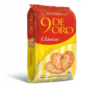 Bizcochos 9 DE ORO Clasico 200 Gramos