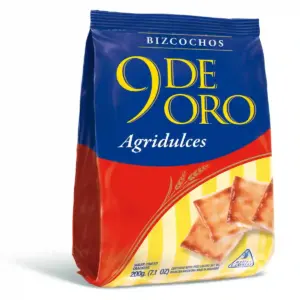 Bizcochos 9 DE ORO Agridulce 200 Gramos