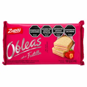 Gallet.ZUPAY Oblea Frutilla 100 Gramos