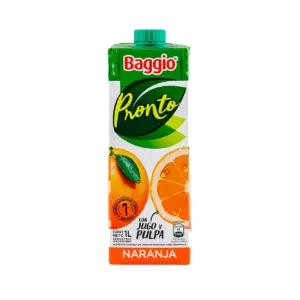 Jugo BAGGIO P.Tb. Naranja 1 Litro