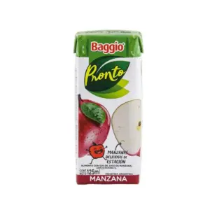 Jugo BAGGIO P.Tb. Manzana 125 ml