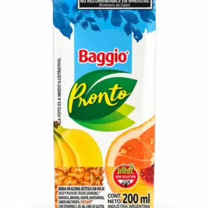 Jugo BAGGIO PRONTO S/Azuc.Tb. Multifruta 200 ml