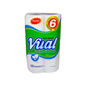 Papel Hig.VUAL Ecolog.Text. 6un. 30 M