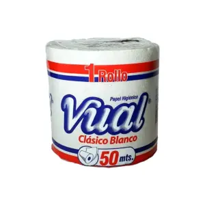 Papel Hig.VUAL Clasico Bco. 1un. 50 M
