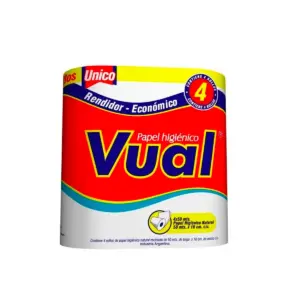 Papel Hig.VUAL Nat. 4un. 50 M