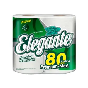 Papel Hig.ELEGANTE SH.Max Bco. 4un. 80 M
