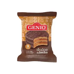 Alfajor GENIO Triple Negro R/DDL 60 Gramos