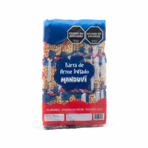 Turron D/Arroz Infl.MANDUVI 8 Gramos