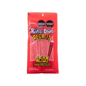 Caramelos BULL DOG Reg.Rell. Frutilla 75 Gramos