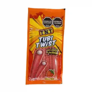 Caramelos TNT TubiTwist Rell. Frut.Acida 70 Gramos