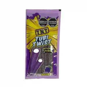 Caramelos TNT TubiTwist Rell. Uva Acida 70 Gramos