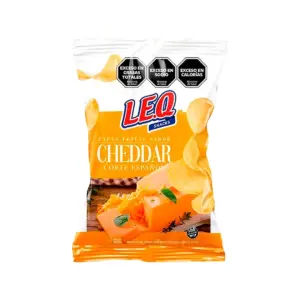 Papas Fritas LE.Q Espanolas Chedar 65 Gramos