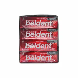 Chiclets BELDENT (20x6u) Frutilla 10 Gramos