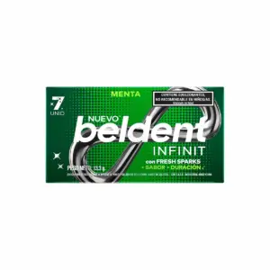 Chiclets BELDENT Inf.(15x7u) Menta 13.3 Gramos