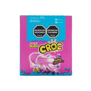 Chiclets BUZZY CROC Rell. Uva 40 Un