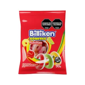 Pastillas BILLIKEN Goma Rueditas 30 Gramos
