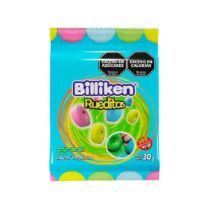 Pastillas BILLIKEN Rueditas Tutti Fr. 30 Gramos